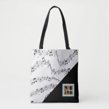 Schwarzweiß-Musiknote Musician Monogram