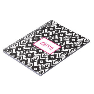 Schwarzweiß-Notebook, Zeitschrift, Rekordhalter Notizblock