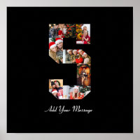 Schwarzweiß-Nummer 5 FotoCollage