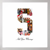 Schwarzweiß-Nummer 5 FotoCollage