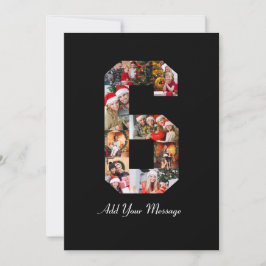 Schwarzweiß-Nummer 6 FotoCollage Ankündigung