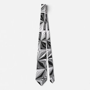 Schwarzweiss-OPkunst Krawatte