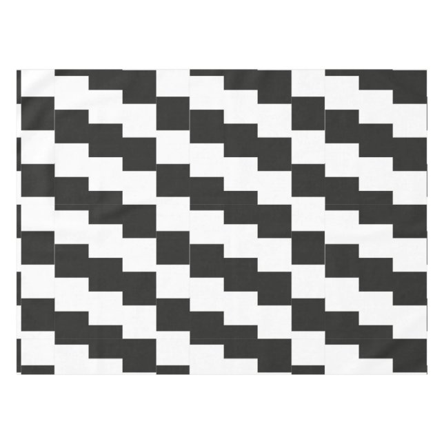 Schwarzweiß-Optik Tischdecke (Vorderseite (Horizontal))