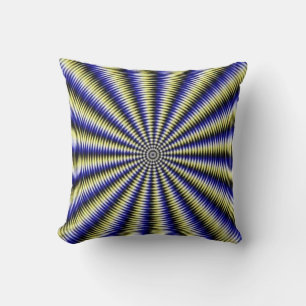 Schwarzweiß-optische Illusion Kissen
