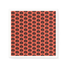 Schwarzweiß-Orange-Jack-Olantern-Print