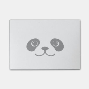 Schwarzweiss-Panda-Tier-Gesichts-Entwurf Post-it Klebezettel