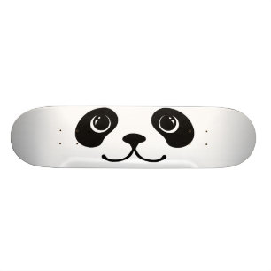 Schwarzweiss-Panda-Tier-Gesichts-Entwurf Skateboard