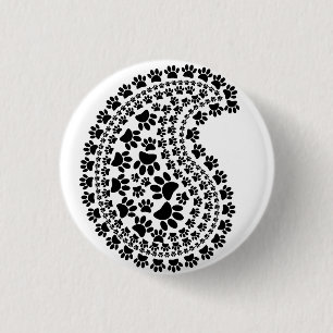 Schwarzweiß-Pastellmuster Button