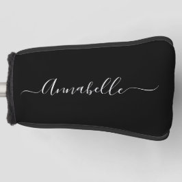 Schwarzweiß Personalisierter Name Golf Head Cover Headcover