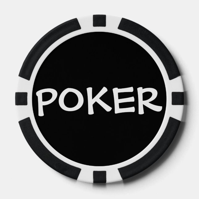 Schwarzweiß (personalize) - Poker Chips (Vorderseite)
