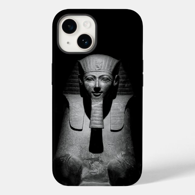 Schwarzweiß-Pharao-König Case-Mate iPhone 14 Hülle (Rückseite)