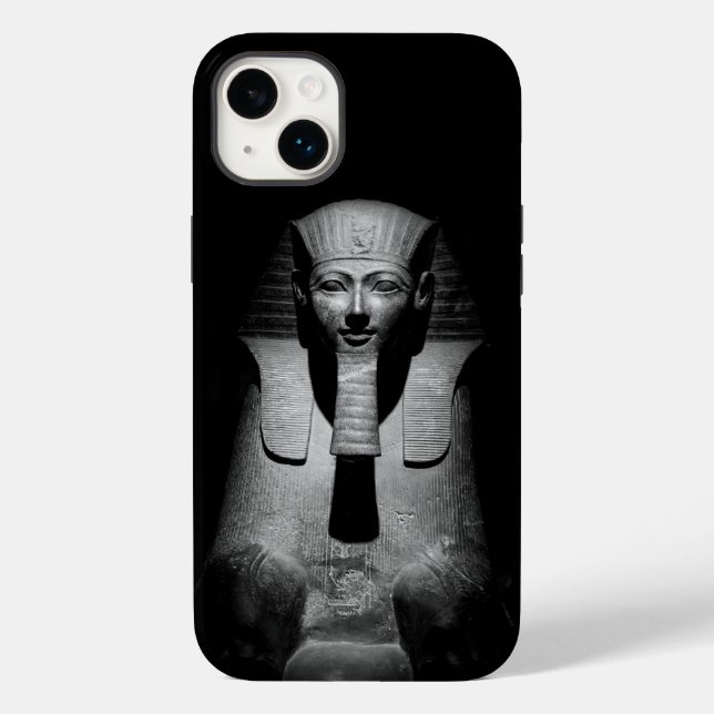 Schwarzweiß-Pharao-König Case-Mate iPhone 14 Plus Hülle (Rückseite)