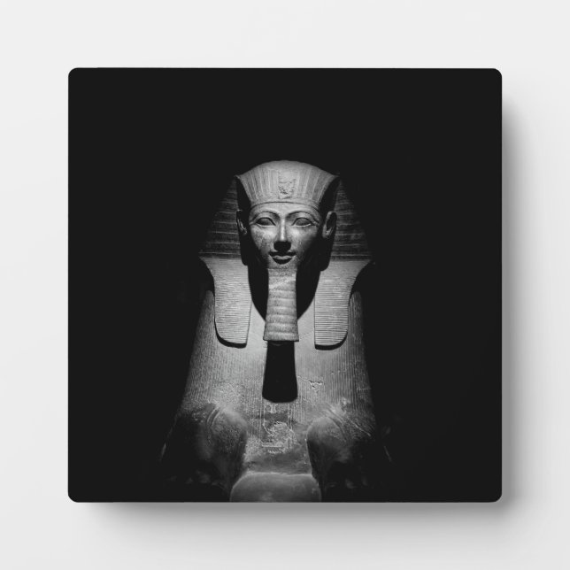 Schwarzweiß-Pharao-König Fotoplatte (Vorderseite)