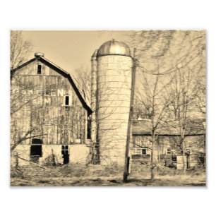 Schwarzweiss-photographischer Druck der