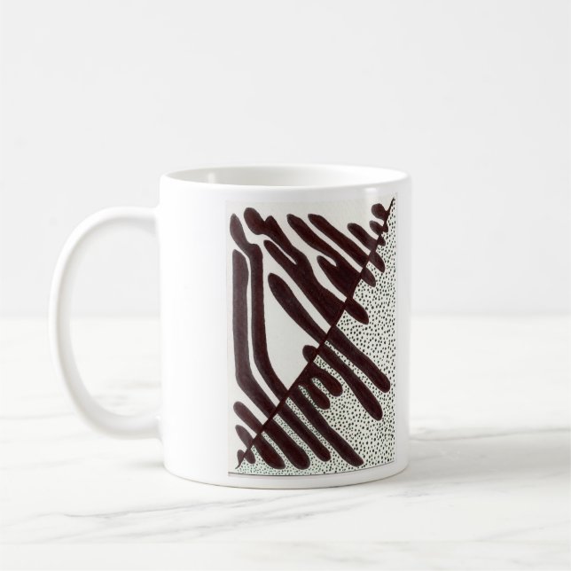 Schwarzweiss-Punkte A21 Kaffeetasse (Links)