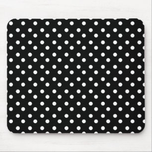 Schwarzweiss-Punkte Mousepad