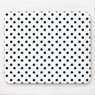 Schwarzweiss-Punkte Mousepad