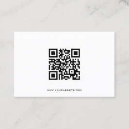 Schwarzweiss-QR Code-Berater Visitenkarte