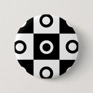 Schwarzweiß-Schachbrett Button