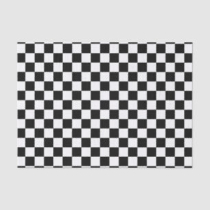 Schwarzweiss-Schachbrett Seidenpapier