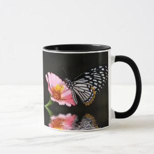 Schwarzweiss-Schmetterlings-Tasse Tasse