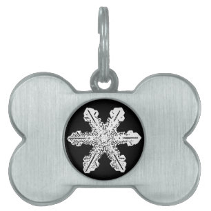 Schwarzweiss-Schneeflocke-Haustier-Umbau Tiermarke