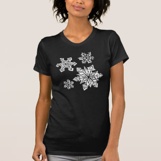 SCHWARZWEISS-SCHNEEFLOCKEN T-Shirt
