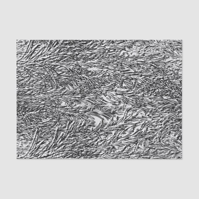 Schwarzweiss-Seidenpapier des Blumendruck-1 Seidenpapier (Vorderseite)