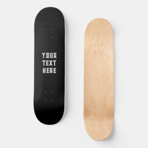 Schwarzweiß-Skate-Deck hinzufügen Skateboard