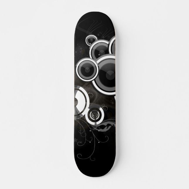 Schwarzweiss Skateboard (Vorne)