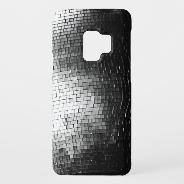 Schwarzweiss-Spiegel-/Discoball Case-Mate Samsung Galaxy Hülle (Rückseite)