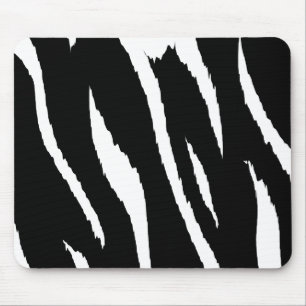 Schwarzweiss-Streifen Mousepad