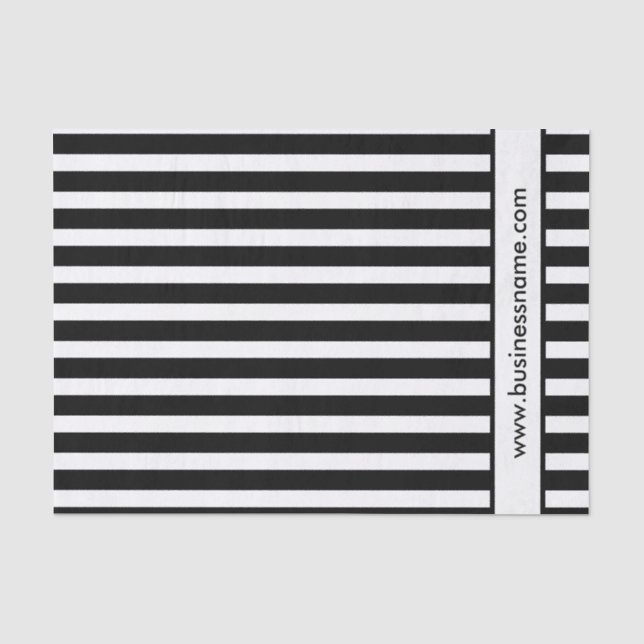 Schwarzweiss-Streifen Seidenpapier (Vorderseite)