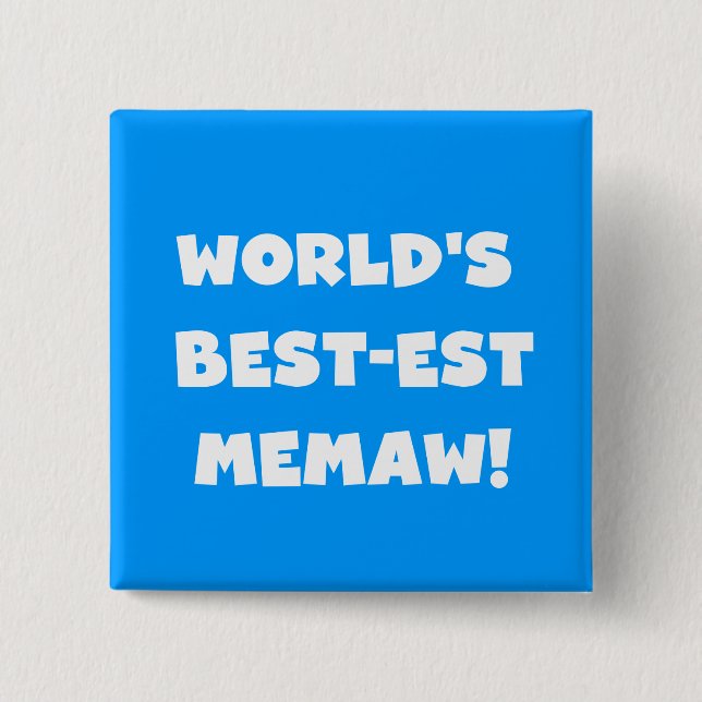 Schwarzweiss-T - Shirts des Gut-est Memaw der Welt Button (Vorderseite)