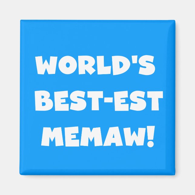 Schwarzweiss-T - Shirts des Gut-est Memaw der Welt Magnet (Vorne)