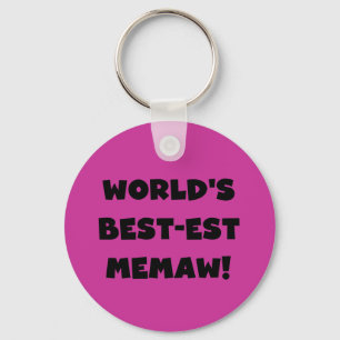 Schwarzweiss-T - Shirts des Gut-est Memaw der Welt Schlüsselanhänger
