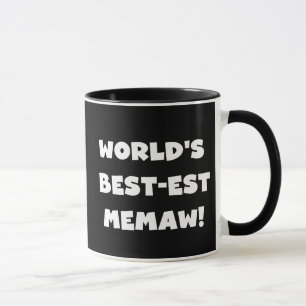 Schwarzweiss-T - Shirts des Gut-est Memaw der Welt Tasse