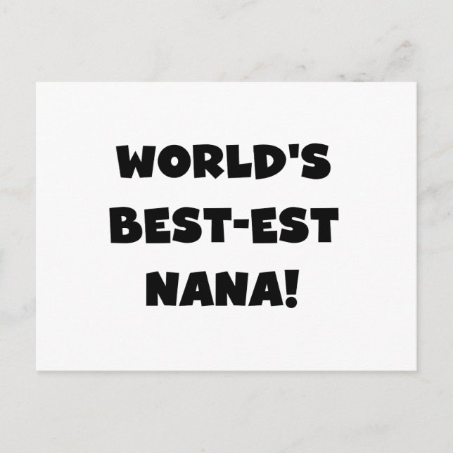 Schwarzweiss-T - Shirts des Gut-est Nana der Welt Postkarte (Vorderseite)