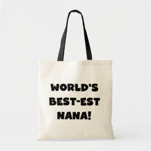 Schwarzweiss-T-Shirts des Gut-est Nana der Welt Tragetasche