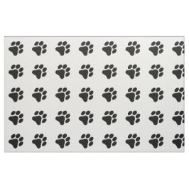 Schwarzweiss-Tatzen-Druck-Muster-Gewebe Stoff