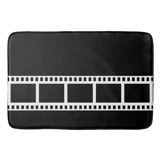 Schwarzweiss-Theater-Drama-Bad-Dekor Badematte (Vorderseite)