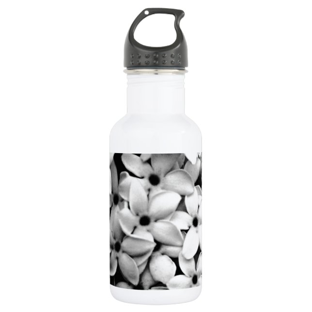 Schwarzweiß Trinkflasche (Vorderseite)