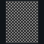 Schwarzweiss-Tupfen-Muster Flyer<br><div class="desc">Schwarzweiss-Tupfen-Muster</div>
