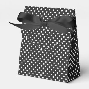 Schwarzweiss-Tupfen-Muster Geschenkschachtel