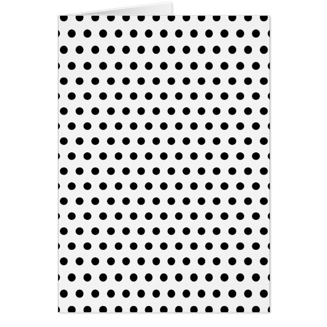 Schwarzweiss-Tupfen-Muster. Spotty. (Vorne)