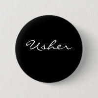 Schwarzweiss-Usher-Knopf