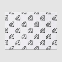 Schwarzweiss-Version des Diamanten Seidenpapier