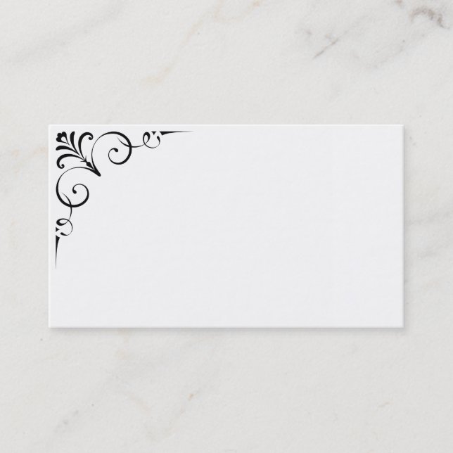 Schwarzweiss-Visitenkarten Visitenkarte (Vorderseite)