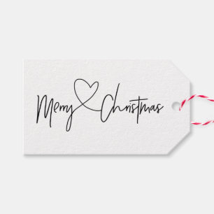 Schwarzweiss-Weihnachtsgeschenk-Umbau-Sets Geschenkanhänger