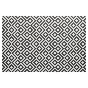 Schwarzweiss-Windungs-geometrisches Muster-Gewebe Stoff